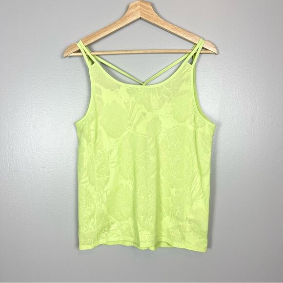 Adidas Made To Be Remade Running Athletic Tank Top Woman’s size M Neon Green - Picture 1 of 7